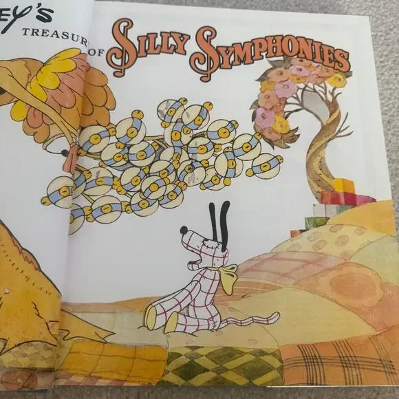 Walt Disney’s Silly Symphonies 1981 Hardcover Book w Dust Jacket Vintage - Picture 4 of 15